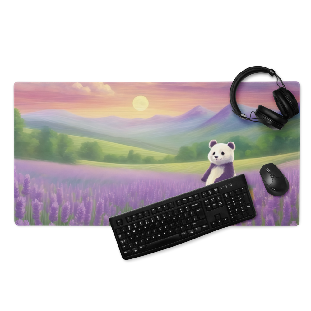 Panda's Purple Paradise: Frolicking in Lavender Fields