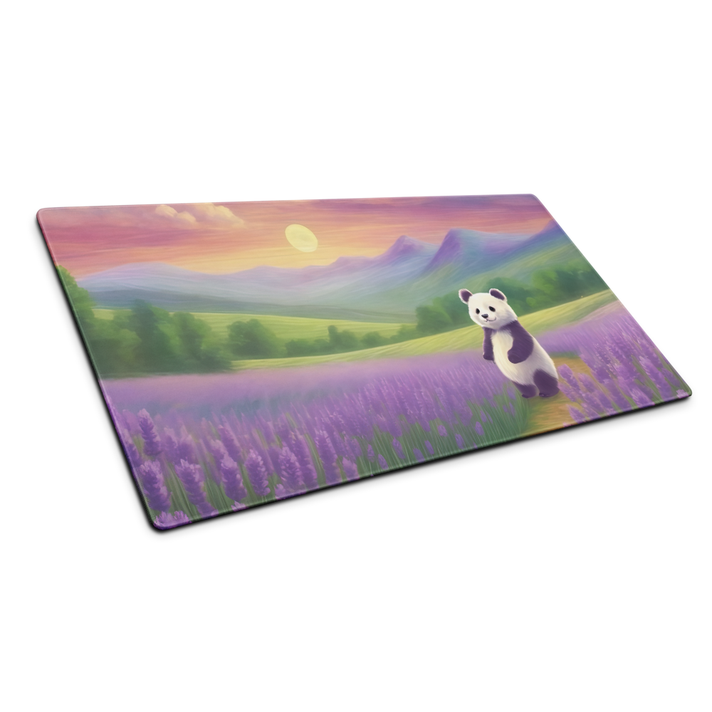 Panda's Purple Paradise: Frolicking in Lavender Fields